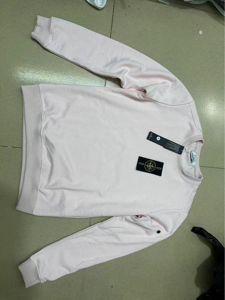 Stone Island Basic Badge Unisex Rundhals-Fleece-Pullover