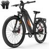 Elektrofahrrad Erwachsener Lankeleisi 27,5" 48V 20AH City Ebike Höchstgeschwindigkeit 40 km/h 500W Motor 7 Gänge Zuladung 150 kg MX600 Pro