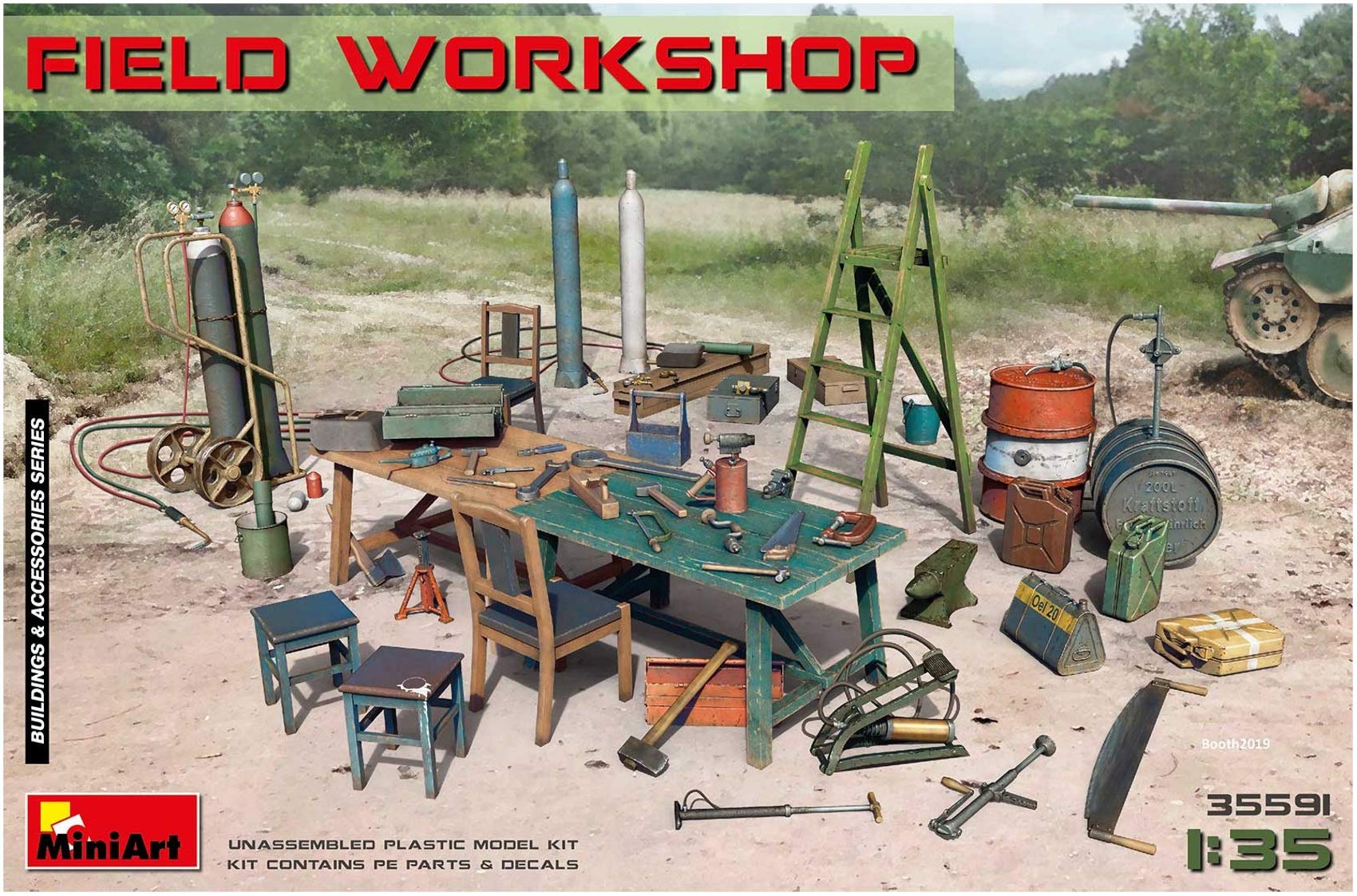 

Miniart Outdoor Workshop Plastic Model MA35591 1/35
