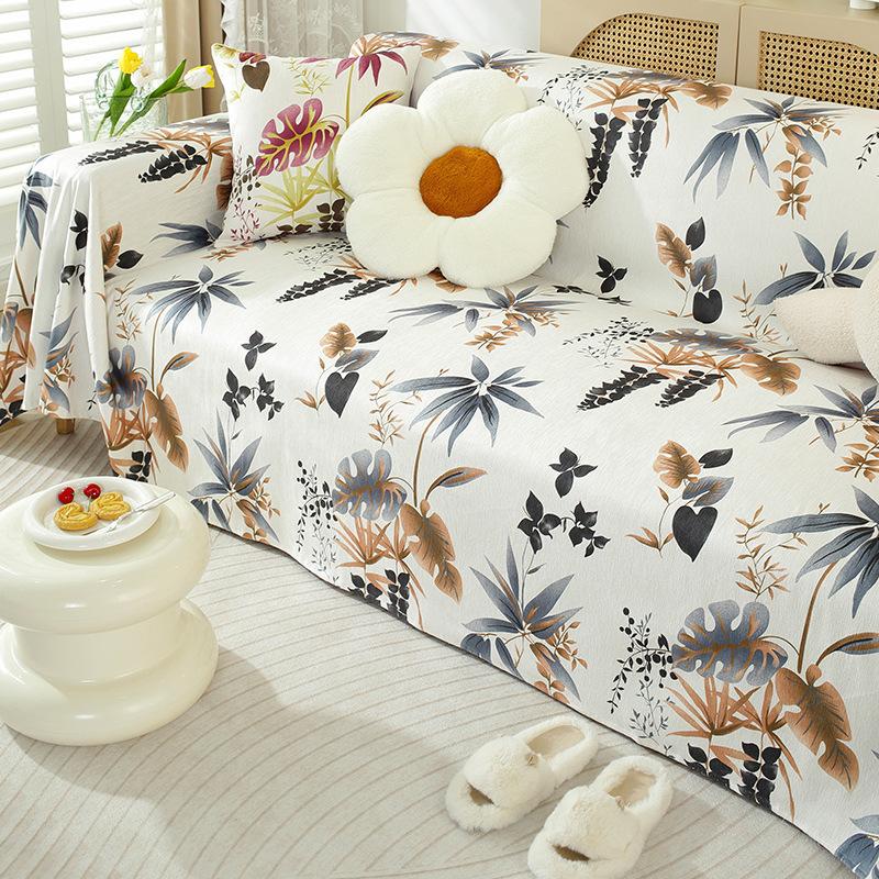 Small, Fresh and High-end Chenille Sofa Towel, Sofa Cover Cloth, Universal Cover Cloth for All Seasons, One-piece Dust-proof Cover Blanket