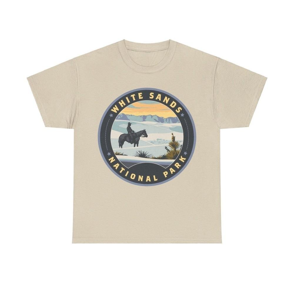 

White Sands National Park New Mexico Round Logo T-shirt S