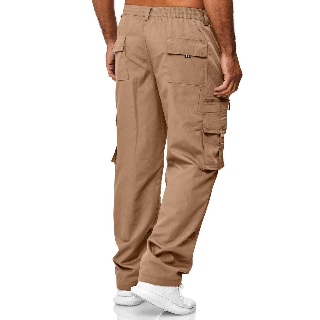 Men's 2025 Casual Loose Straight Cargo Pants for Outdoor Sports & Running