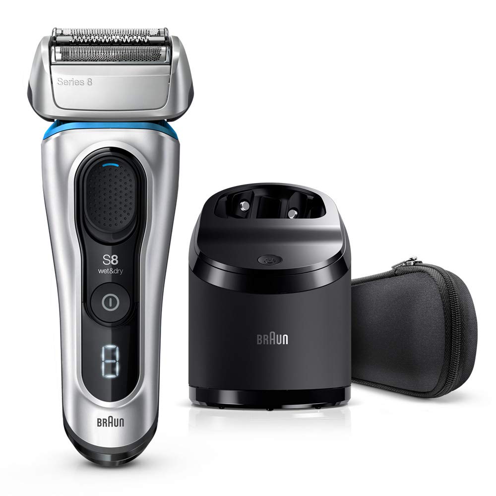 

sterilizing Braun Series 8 electric shaver system with washer included shaving possible [Includes washer] Men s 4-cut Washable/bath 8370cc-V срібний