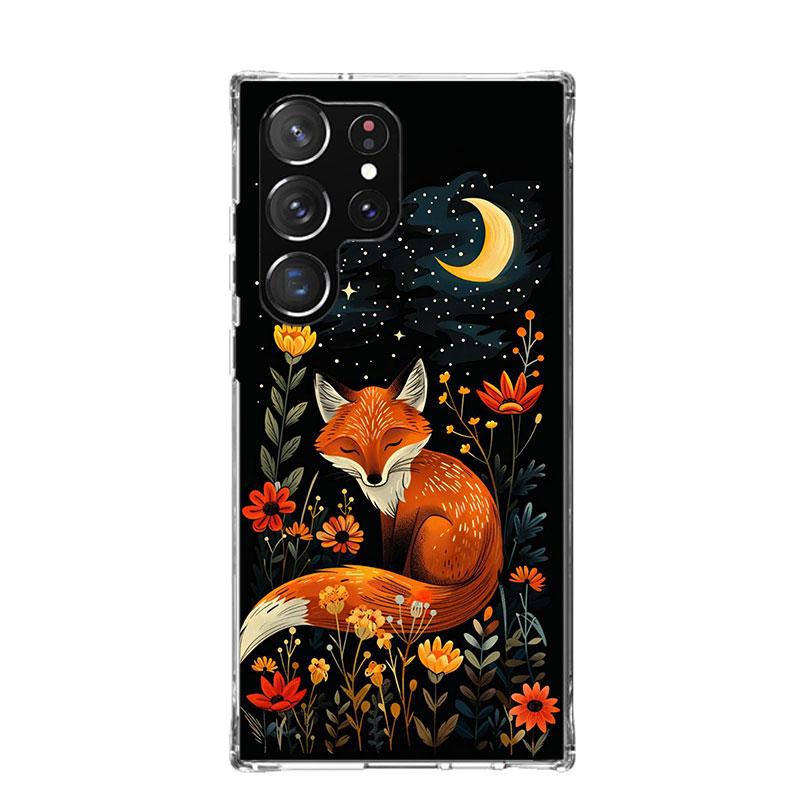 Animal Fox Phone Case For Samsung Galaxy S26 S25 Edge S24 S23 FE S22 Ultra S21 Plus S20 + Fundas Cover Coque Galaxy S25 S24 S23