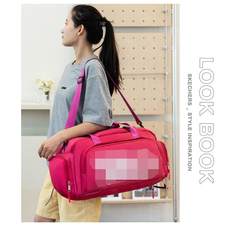 Large Capacity Sports Fitness Bag with Wet/Dry Separation for Travel and Yoga