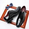 Quality Increase 6cm Height Oxford Genuine Leather Shoes Rubber Sole Business Office Male Dress Wedding Shoes Party Italian Shoe