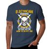 Electrician Warning Electrical Engineering Worker Funny Gift Tshirt Outdoor Work Short Sleeve Top