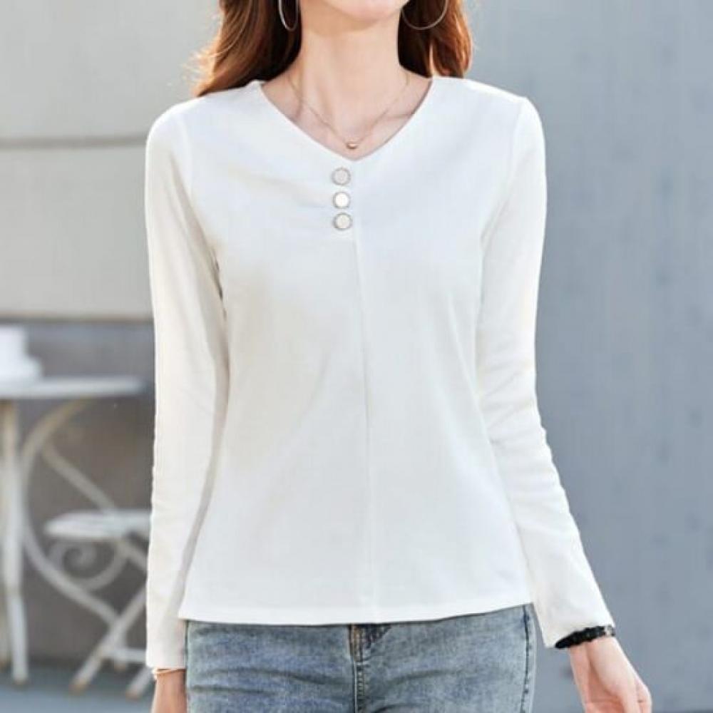 NaVaVa V Neck Long sleeVe T shirT nT2886