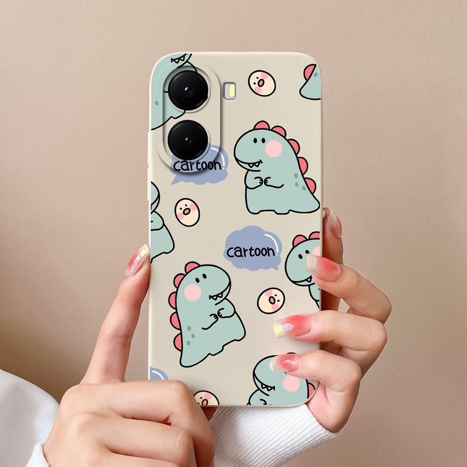 For Xiaomi Poco X7 X7 Pro Cases Cartoon Dinosaur Bear Shockproof Anti-fall Creative Soft Shell For Xiaomi PocoX7Pro Capa Funda