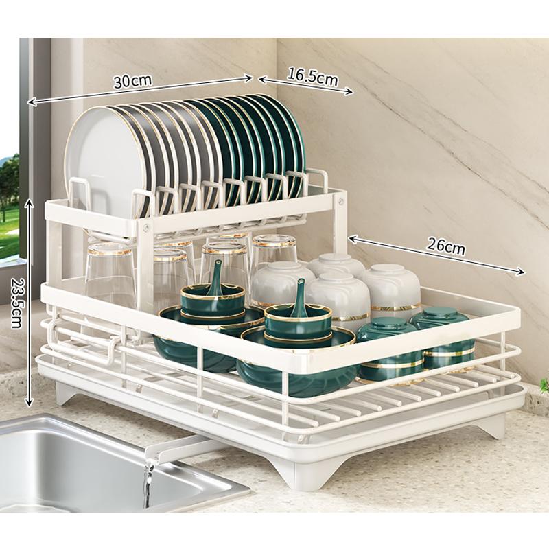 

Кухонная сушилка Съемная сушилка для посуды, компактная сушилка для посуды Большая вместимость, подставка для столовых приборов для дома, кухонные аксессуары для дома