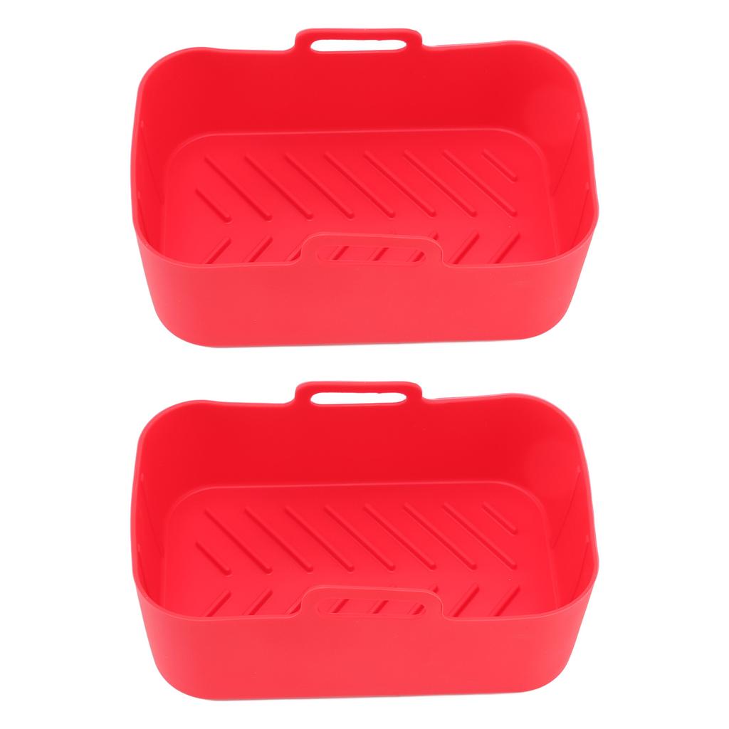 Silicone Air Cooker Pot for Ninja DZ201 Foodi 8QT Dual Fryer With Brush and Clip Cooking