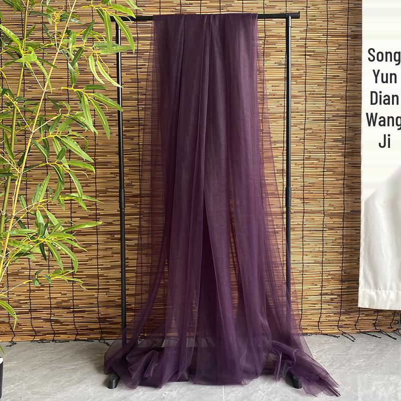 White Gauze Wedding Arch & Ceiling Drape – Chinese Style Outdoor Photo Backdrop