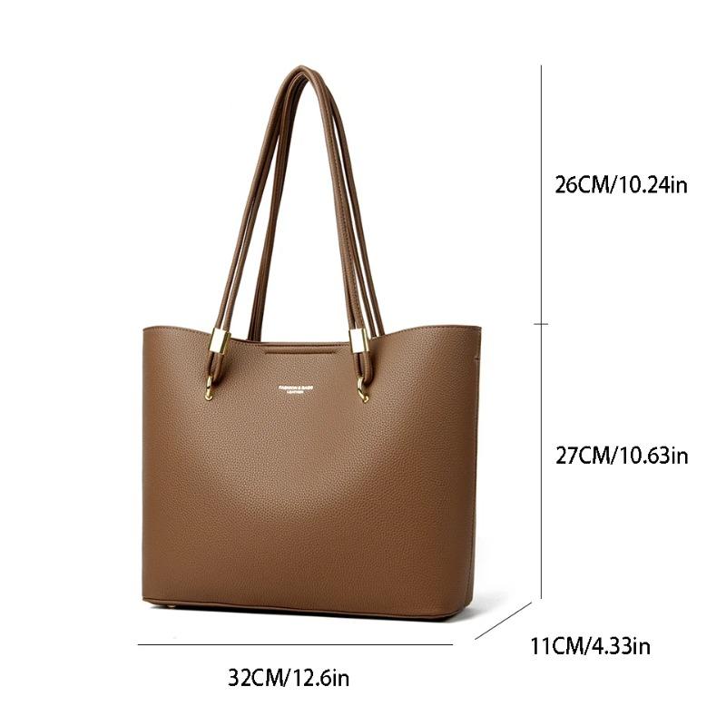 Einfache Retro-Tragetasche, Hochwertige PU-Leder-Umhängetasche für Damen-Tragetasche Geeignet für Alltag, Freizeit, Pendeln