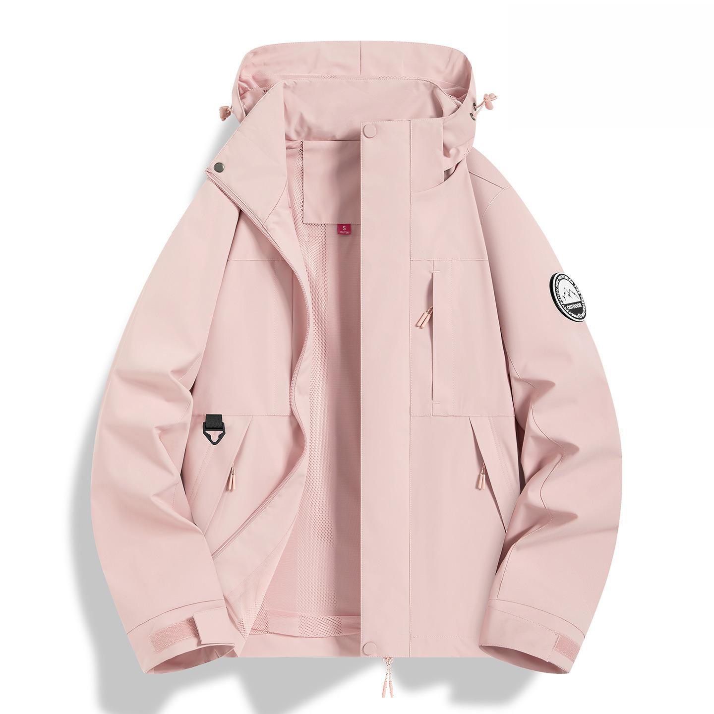 

Весенне-осенняя ветрозащитная и водонепроницаемая куртка для парного альпинизма, мужской топ, спортивная куртка с капюшоном в сочетании цветов 6XL