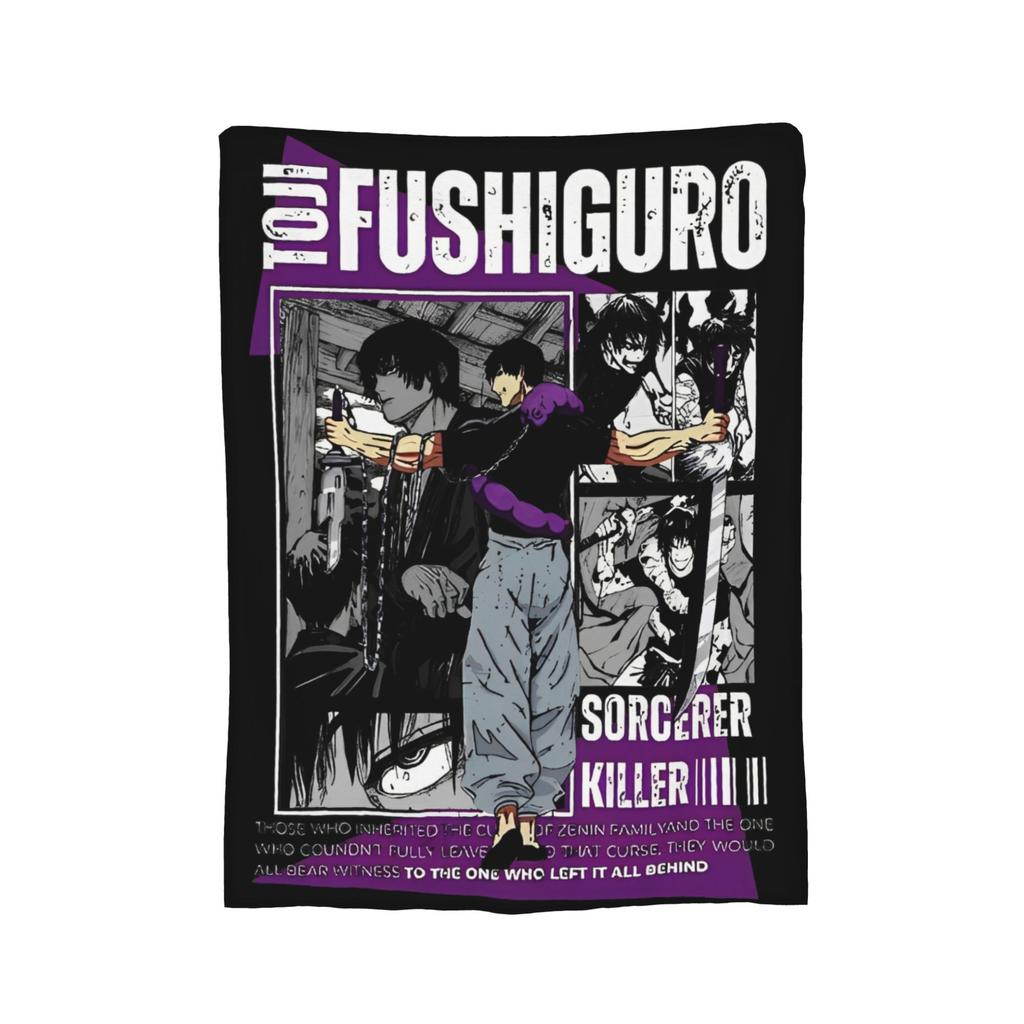 Yuji Itadori aus dem Anime Jujutsu Kaisen – Plüschdecke, tolle Kuscheldecke für Zuhause, 125 x 100 cm, Tagesdecke