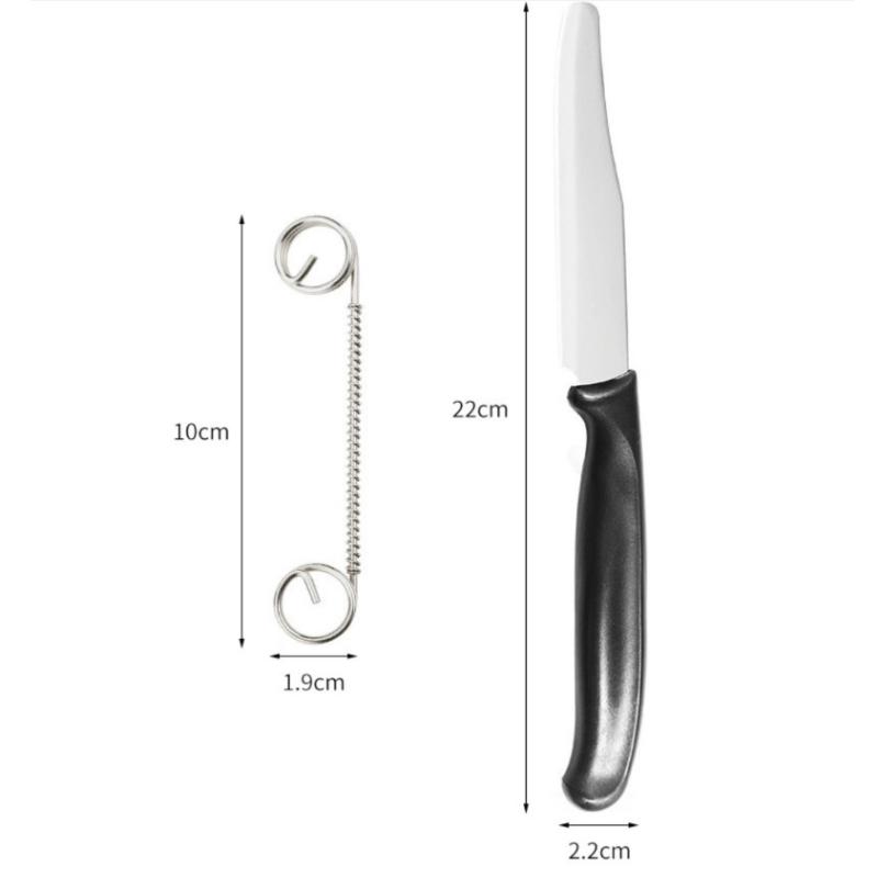 Swallow Tail Fruit Vegetable Carving Knife Triangle Blade Spring Stainless Steel Kitchen Tools For Diy Fruit Platter 22Cm