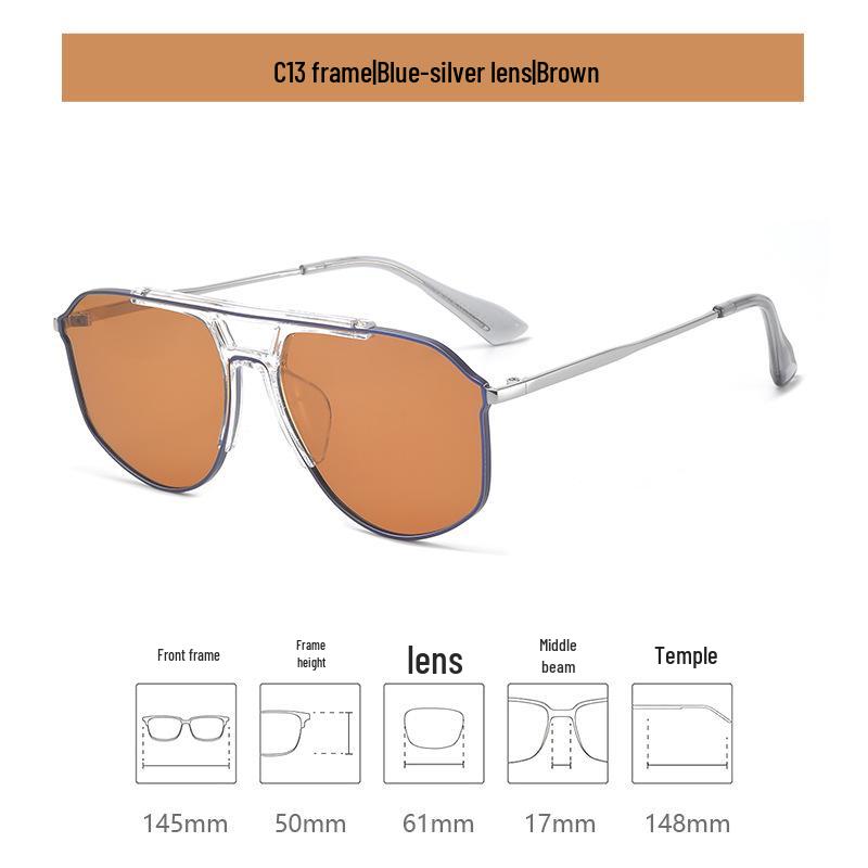 

Доктор. Сверхлегкие поляризационные солнцезащитные очки Лори с двойной переносицей - стиль Тираннозавра