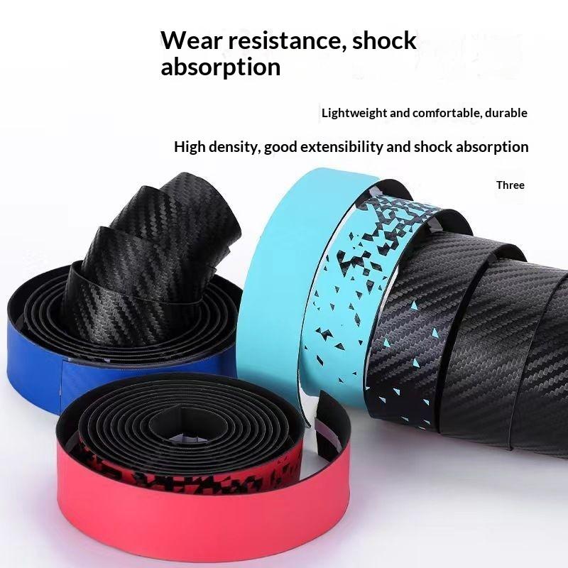 1Pair Anti-Vibration Bike Handlebar Tape Non-Slip Pu Eva Bicycle Handle Bar Tape Soft Skin-Friendly Road Bike Handlebar Tape