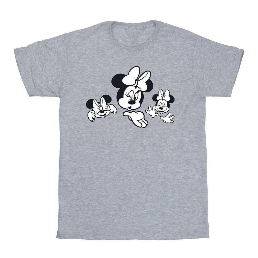 Disney Mens Minnie Mouse Three Faces T-Shirt