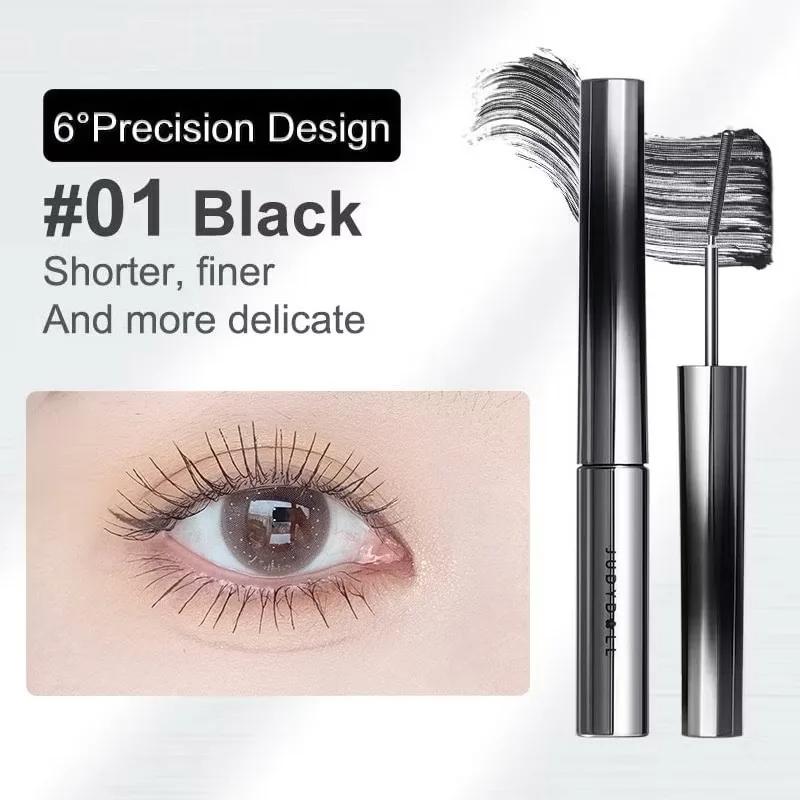 Judydoll 3D Curling Eyelash Iron Mascara, Black & Brown, Curling & Lengthening, Long-Lasting Formula, Waterproof, Smudge-Proof 01Black Precision