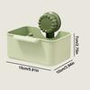 Suction Cup Sink Corner Rack Anti-leak with Drain Hole Sink Filter Hanging Basket Push-type One-touch Opening and Closing