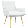Armchair White Fabric