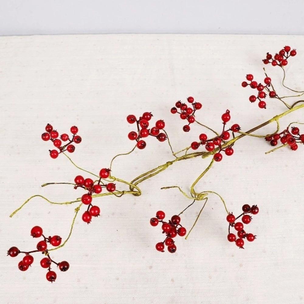 Faux Good Luck Fruits Artificial Foam Berries Branch Fruits Flower Plastic Simulation Fruit Tree Elegant Luxury