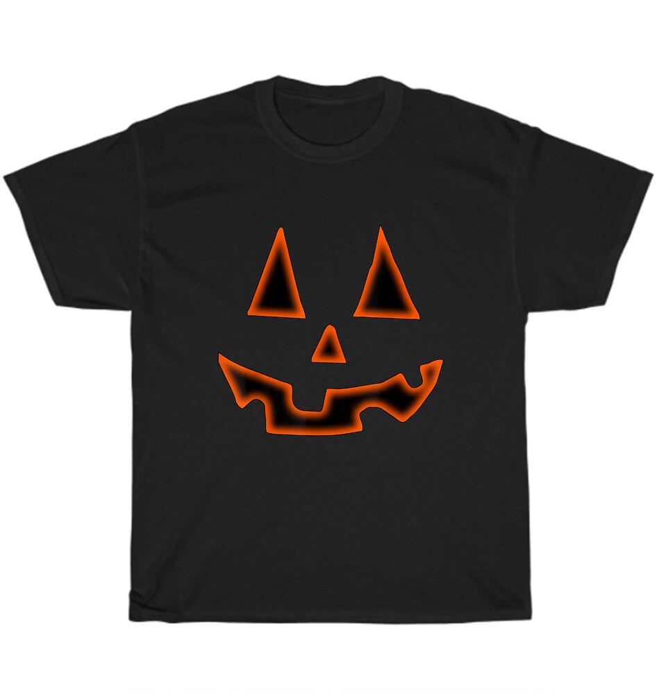 

Pumpkin Scary Jack O Lantern Face Halloween Party Ghost T-Shirt Unisex Tee Gift XL