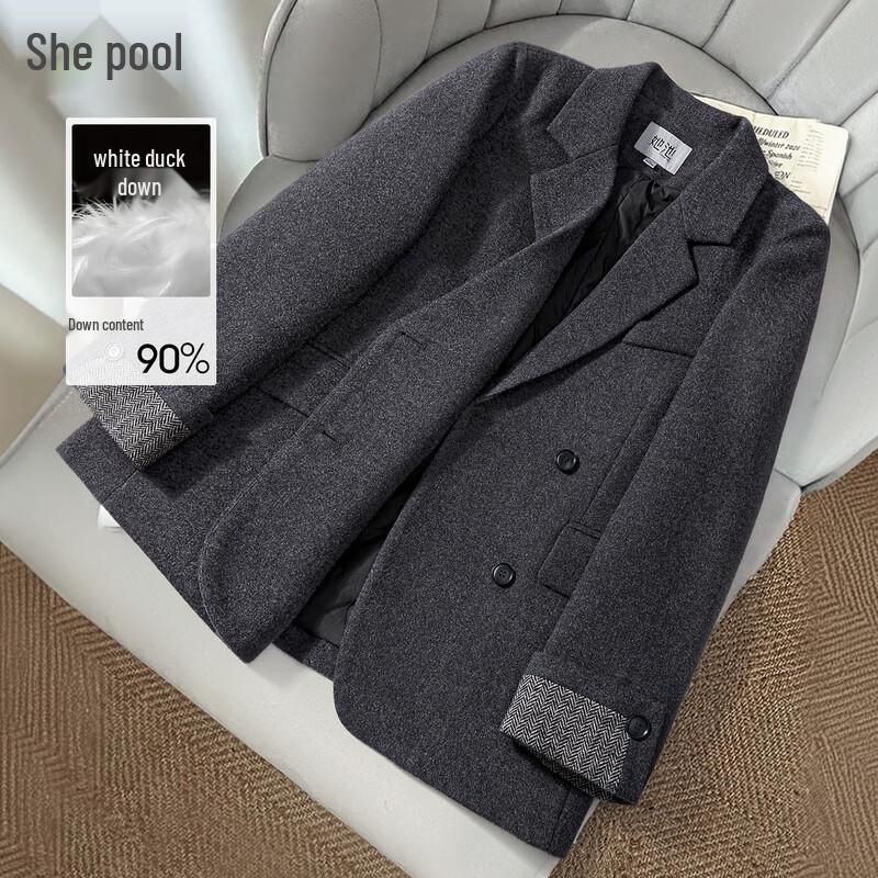 

Women s Commuter 90% Duck Down Lapel Blazer M