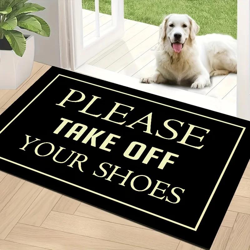 Welcome Door Rug Dirt Resistant Home Decorative Carpet Indoor Outdoor Entrance Mat Absorbent Bath Mats For Living Room Bedroom