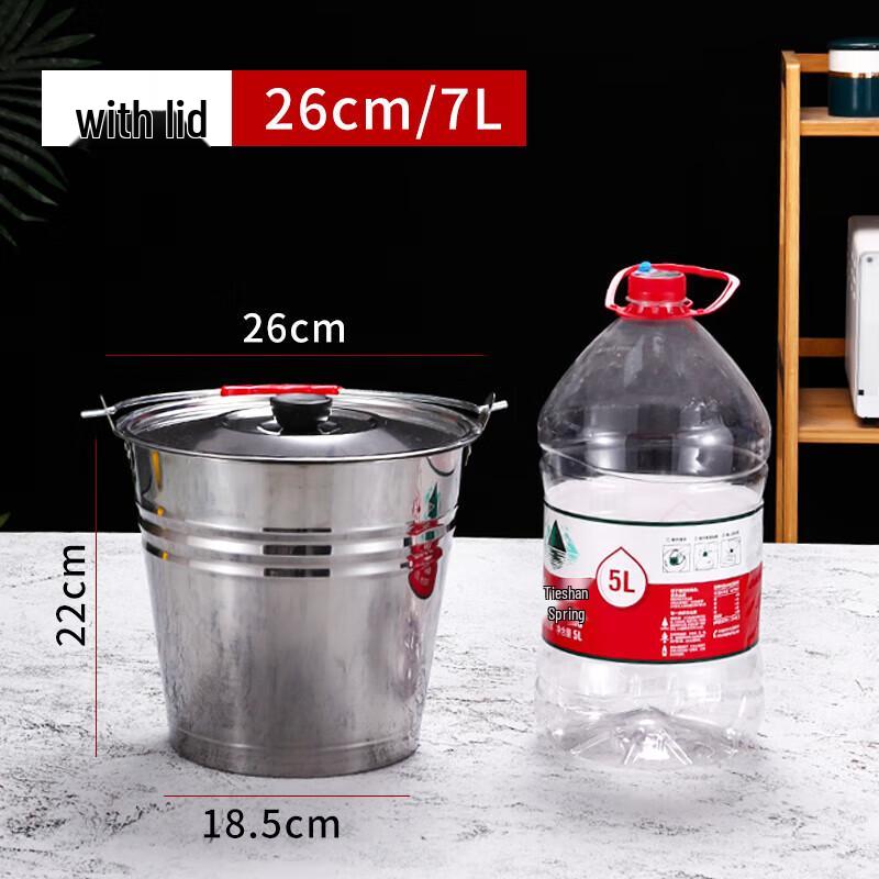 CNMF Stainless Steel Multi-Purpose Bucket with Handle