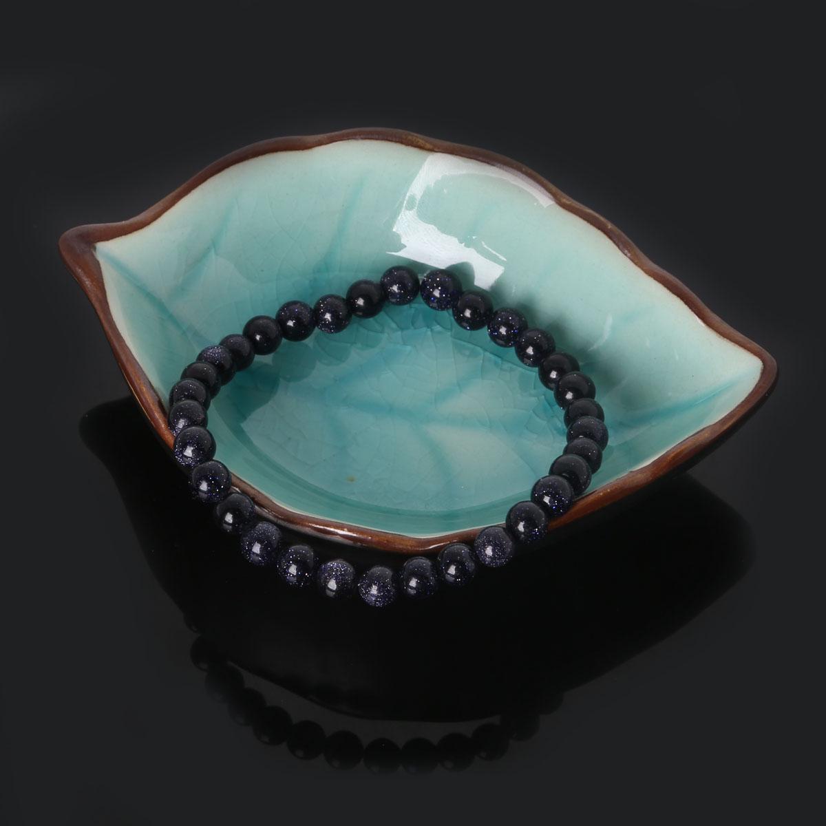 

Модный браслет из натурального камня 6 мм для женщин и мужчин Amythests, бирюзовый агат, браслеты из бисера, браслеты Number 18