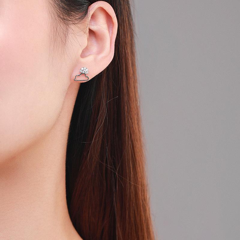 Tancise 925 Sterling Silber Zirkon Ohrringe Tropfen Ohrringe für Frauen Hochzeit Party Geschenke