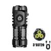 High Quality 3*SST20 LED Flashlight Built-in Battery USB Rechargeable Pen Clip Head Flashlight Waterproof Camping Hiking Torch