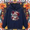Dia De Los Muertos Spanish Vintage Clothing Flower Skeleton Creative Design Hoodies Sugar Skull Men Women Festival Costumes
