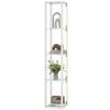 Floor Lamp with Shelves and 3 Brightness Levels - White
