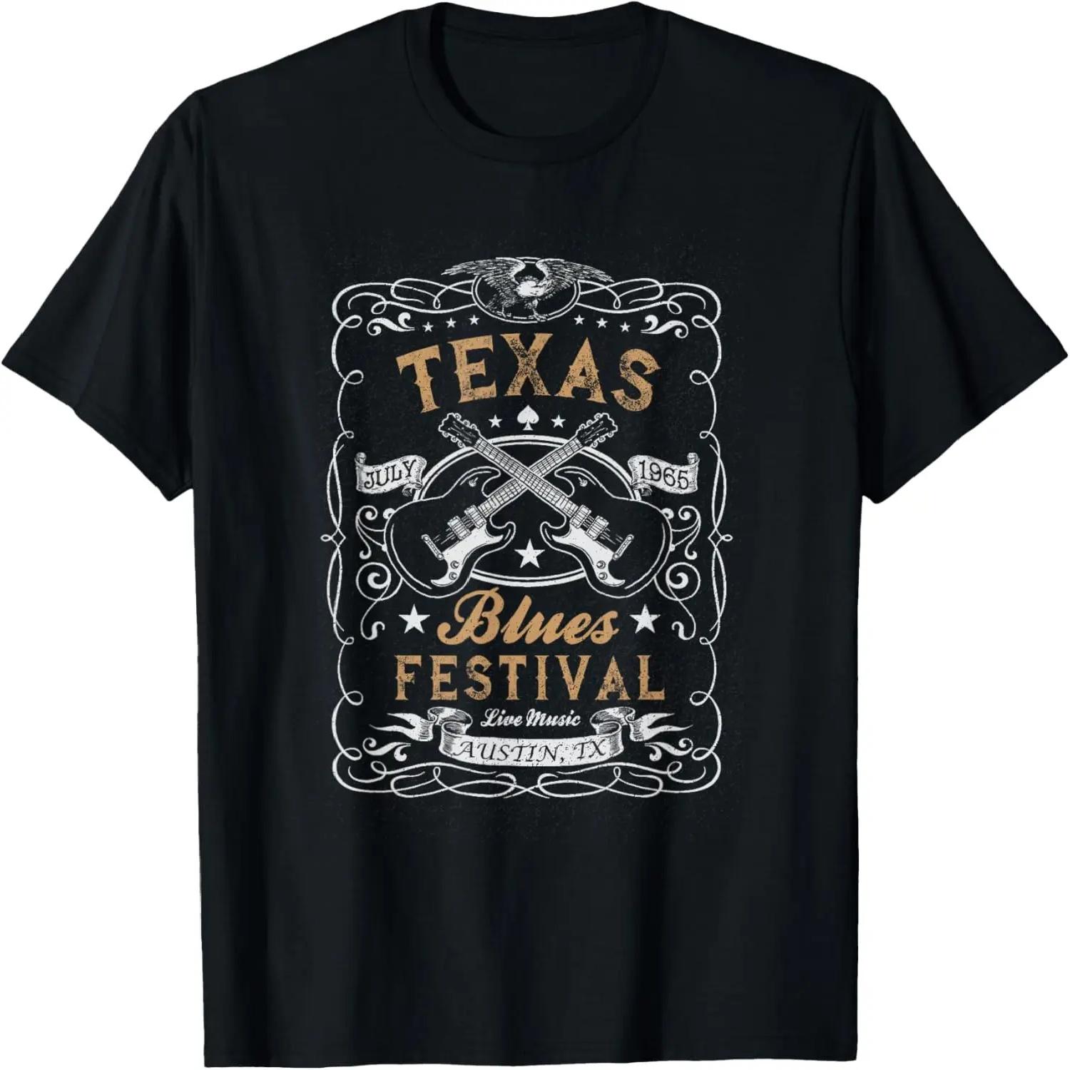 Texas Blues Festival Blues Guitar T-Shirt S чёрный