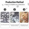 Cat pearl painting handmade diy 5D pearl painting kit home wall decoration art