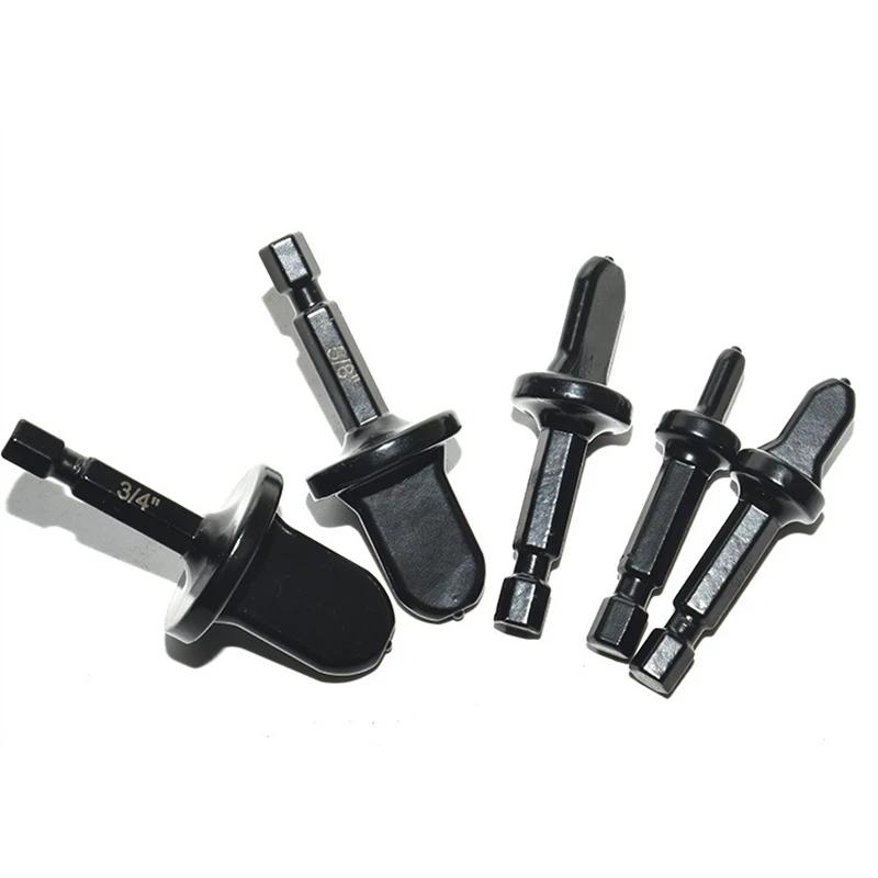 5/6Pcs Tube Pipe Expander Copper Tube Hex Shank Imperial Pipe Expander Tube Electric Drill Bit Flaring Tool for Air Conditione