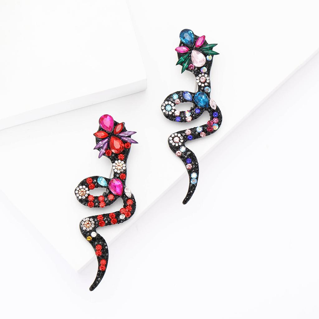 Fashion High-End Versatile Rhinestone Cauliflower Snake Brooch Creative Exquisite Men'S And Women'S Suit Shirt Corsage Jewelry Pin