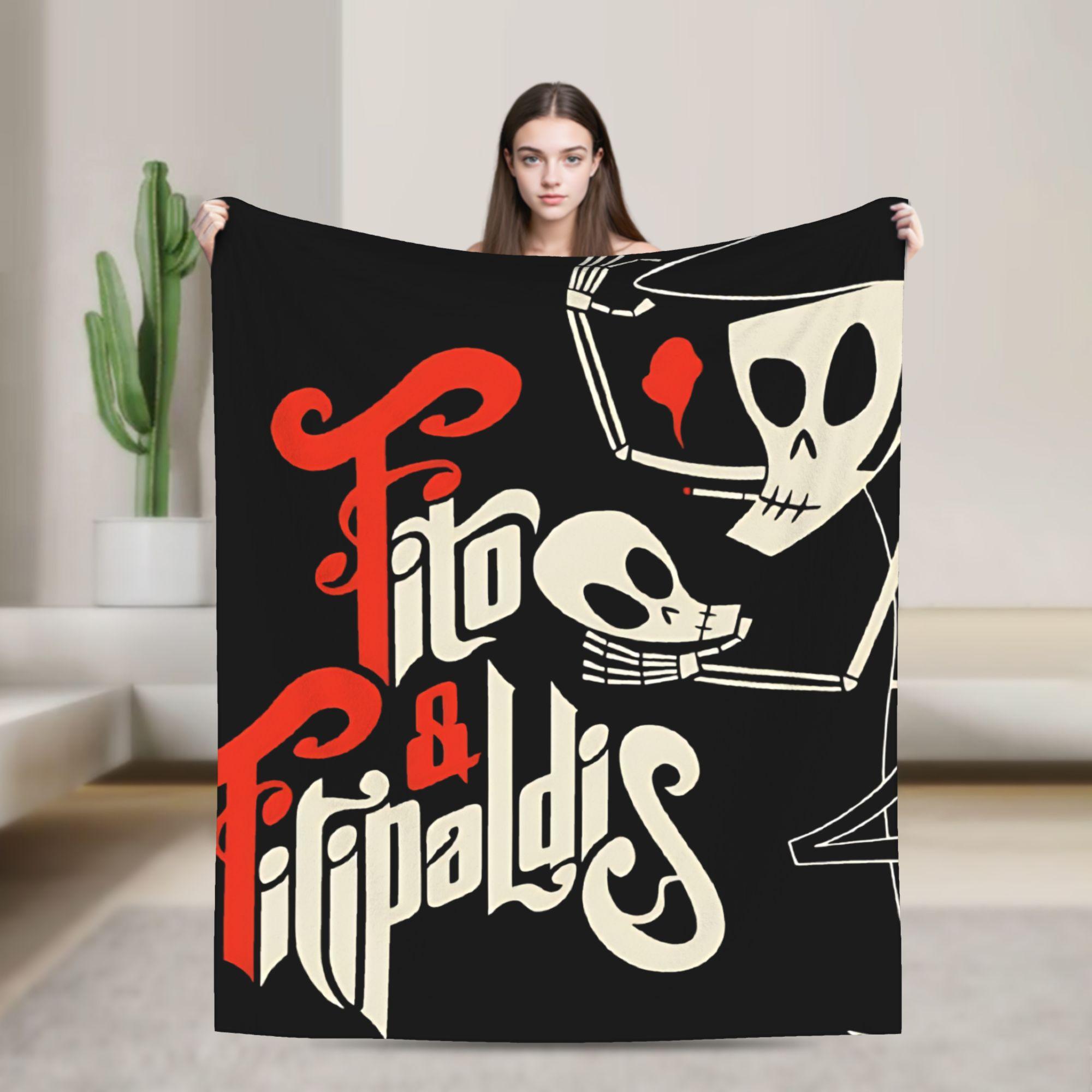 Fitos Fitipaldis Band Band Rock Spanish Blanket Warm Soft Fluffy Plush Throw Blanket For Couch Bed Flannel Bedspread Bed Cover 75X95CM