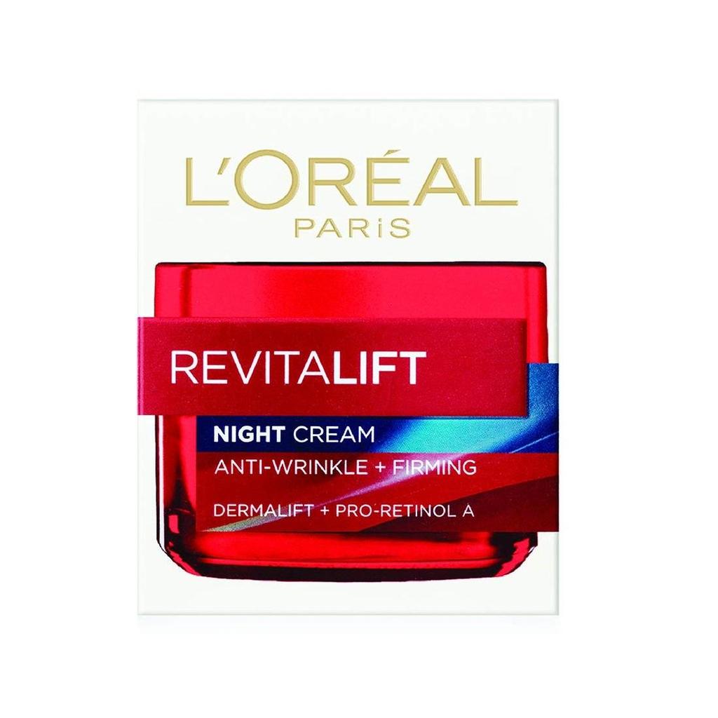 L'Oréal Paris Revitalift Night Cream | Hydrating and Boosting | With Dermalift technology + Pro-Retinol A | 50ml