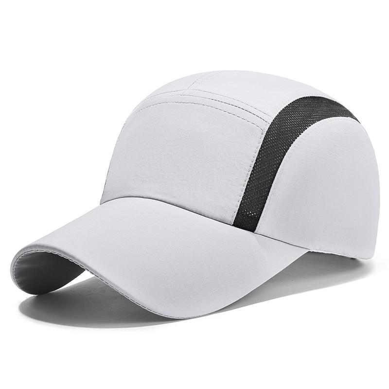 

Summer Quick Dry Color Block Baseball Cap Breathable Mesh Stitching Cap Sunshade Cap белый