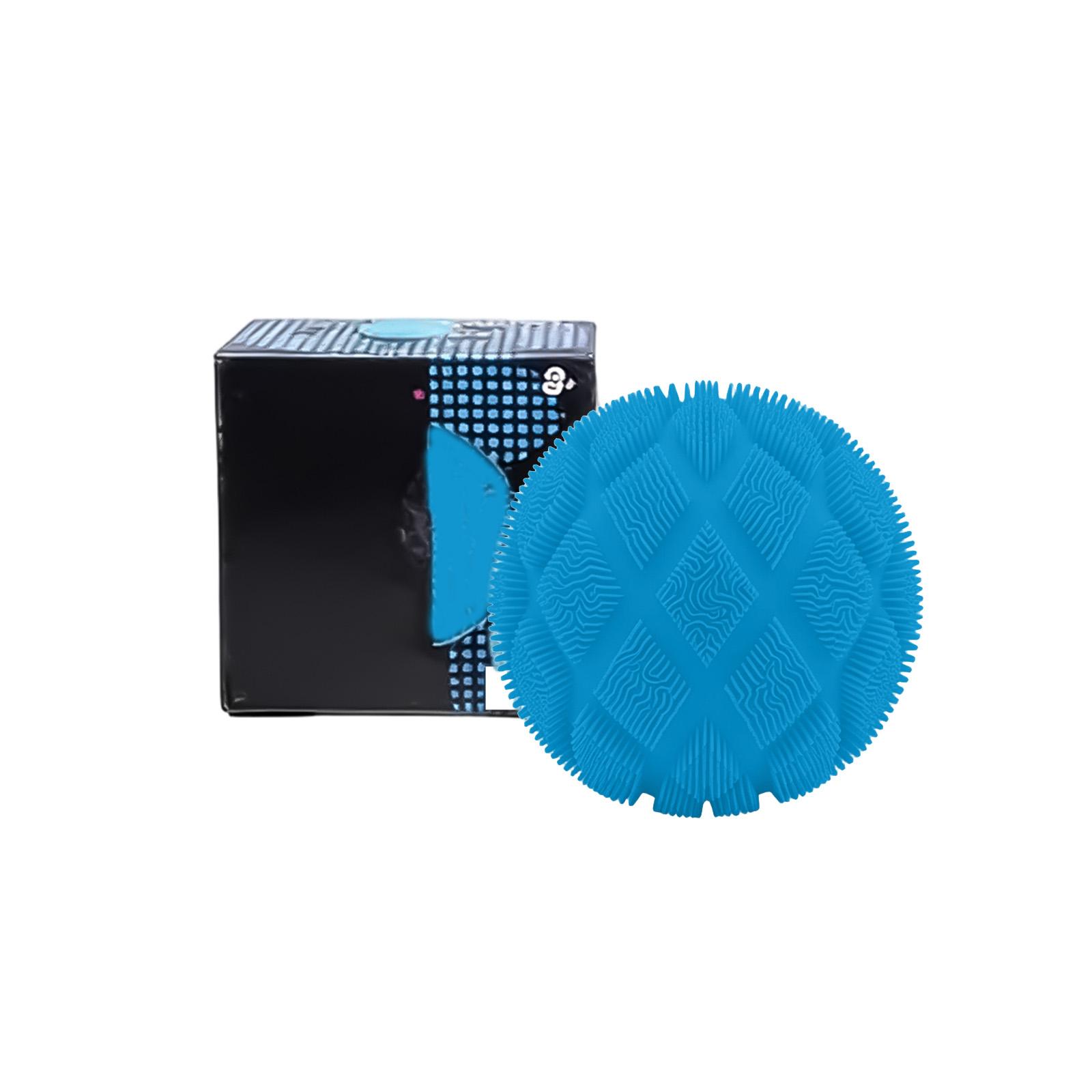 Round Silicone Sensory Stress Relief Toy with Soft Flexible Spikes for Hand Therapy and Anxiety Reduction Durable Material for Repetitive Use One Size синий
