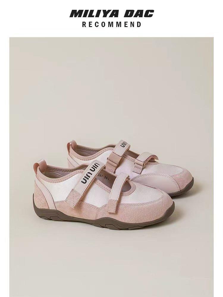 

[Youshilai] Ретро спортивная обувь с мелким вырезом 2025 лето новая универсальная балетная повседневная обувь на мягкой подошве 35