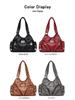 European & American Style 2025 Retro Soft Leather Motorcycle Crossbody Shoulder Bag for Women