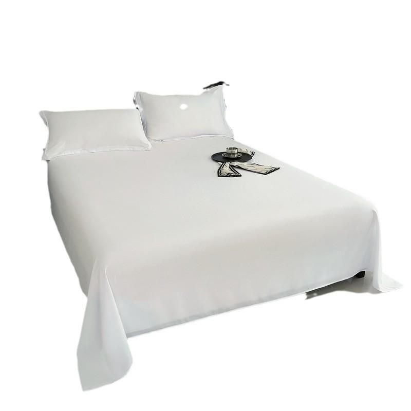 Solid Color Washed Cotton Bed Sheet for Dormitory Single Bed - Duvet Cover