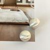 Brushed Metal Earrings  Exaggerated Ball Earrings  Design Earrings  Cool Style