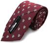 [MICHIKO LONDON] Michiko London Marken-Krawatte, Kleines Muster, Emblem-Muster, 100% Seide, Wappen, Jacquard-Webart (ZU: Wein)