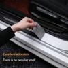 Car Protector Strip Door Plate Sill Scuff Cover Anti-Scratch Sticker Trims Black